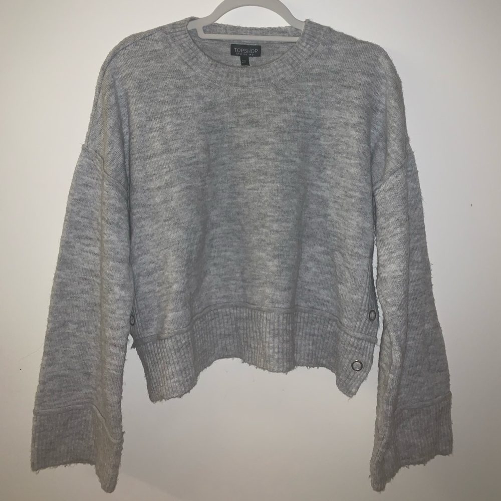 Cropped Grey Sweater